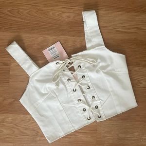 NWT Corset Type Top